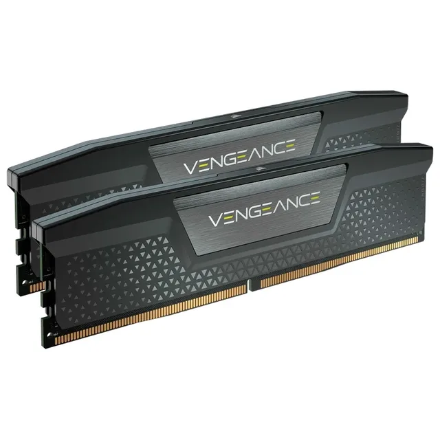 Corsair VENGEANCE, vista lateral do kit com 2 módulos de 16 GB