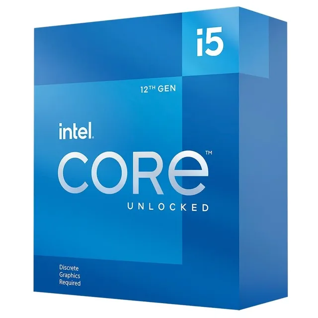 Caixa Intel Core i5 desbloqueado de 12ª geração, anúncio exato i5-12600KF