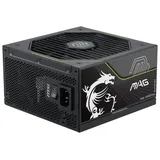 MSI MAG A1000PLS PCIE5 1000 W, vista em perspectiva