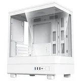Gabinete Aigo Darkflash DB330M na cor branco, vista frontal e lateral