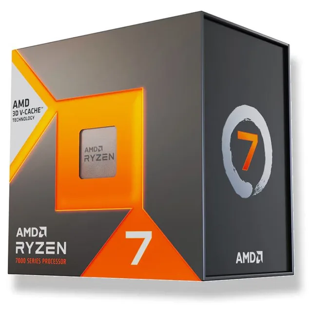 Embalagem AMD Ryzen 7 Série 7000 com 3D V-Cache