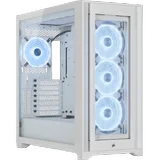 Gabinete Corsair ICUE 5000X RGB QL Edition, variante branco, vista do produto