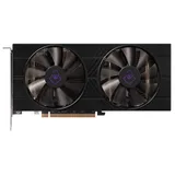 Placa de vídeo Mancer Radeon RX 5600 XT Streaky V2, 6 GB, vista frontal das ventoinhas