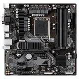 Placa-mãe Gigabyte B760M DS3H DDR4, vista frontal, sem perspectiva