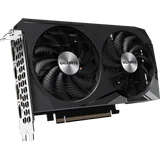 Gigabyte GeForce RTX 3060 GAMING OC 8G em vista frontal das ventoinhas