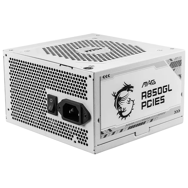 Fonte MSI MAG A850GL, MAG-A850GL-PCIE5-WH.