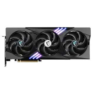 MSI GeForce RTX 5070 Ti 16G GAMING TRIO OC, placa sem embalagem com o lado das ventoinhas visível