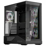 Gabinete 1STPLAYER GM7, vista frontal e lateral