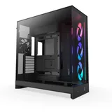 Gabinete NZXT H9 Flow RGB (2025), vista frontal e lateral