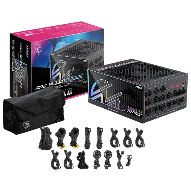 Fonte MSI MPG AI1300TS, 306-7ZPUB19-CE0.