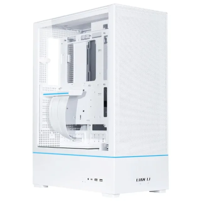 Gabinete Lian Li SUP01, vista frontal e lateral
