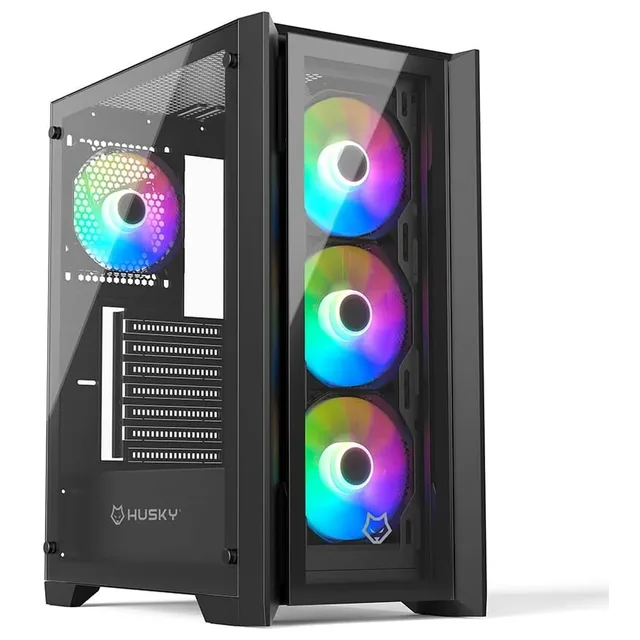 Gabinete Husky Dome 100, vista frontal e lateral
