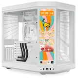 Gabinete HYTE Y70 Touch Infinite, vista frontal e lateral