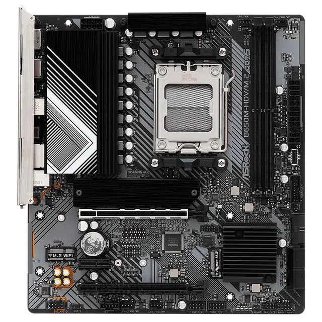 ASRock B650M-HDV/M.2, vista frontal