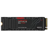 SanDisk Optimus GX PRO 850X com dissipador 1 TB, vista da etiqueta