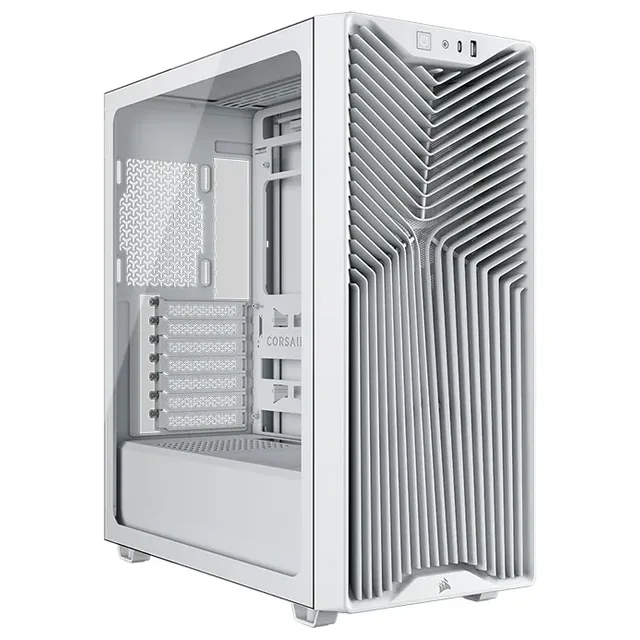 Corsair 3200D RS branco, frente e lateral