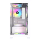 Gabinete Acegeek Rhythm, branco, vista frontal e lateral