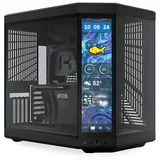 Gabinete HYTE Y70 Touch Infinite, vista frontal e lateral