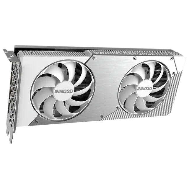 Placa de vídeo Inno3D GeForce RTX 5070 Twin X2 OC White, vista principal
