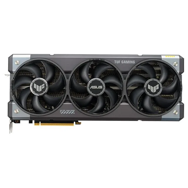 Placa de vídeo ASUS TUF Gaming GeForce RTX 5090 OC Edition 32GB, 32 GB, vista frontal das ventoinhas