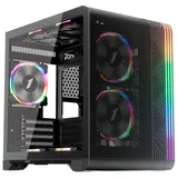 Gabinete 1STPLAYER VT5, vista frontal e lateral
