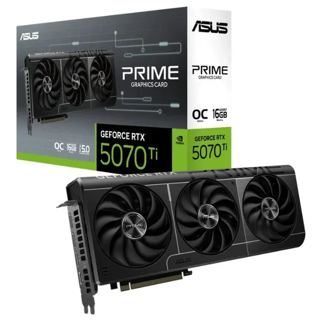 Placa de vídeo ASUS GeForce RTX 5070 Ti Prime OC Edition, vista principal