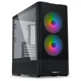 Gabinete Lian Li LANCOOL 207, vista frontal e lateral
