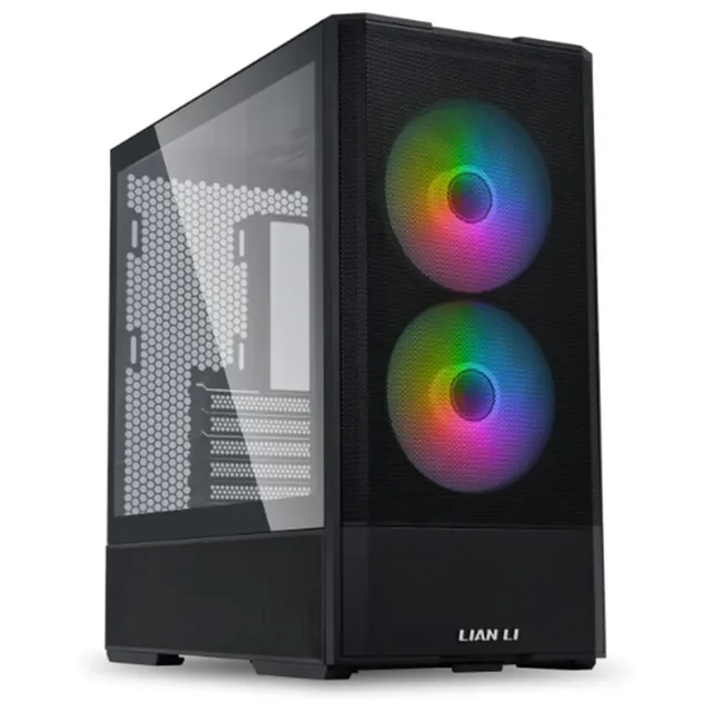 Gabinete Lian Li LANCOOL 207, vista frontal e lateral
