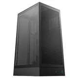 Gabinete DeepCool CH270, preto, vista frontal e lateral