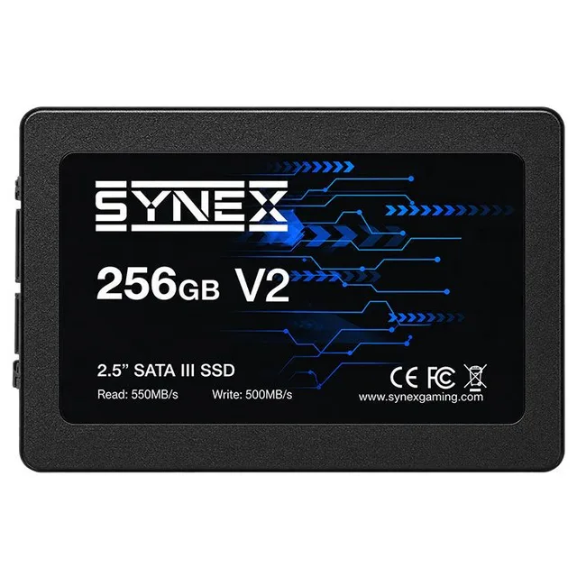 Armazenamento Synex V2, SKU SX-SSD25-256-S3-V2.