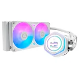 Cooler Cooler Master MASTERLIQUID ATMOS II LCD, vista em perspectiva.