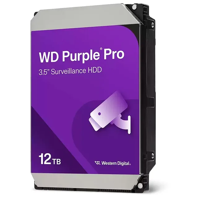 Western Digital WD Purple Pro 12 TB, vista da etiqueta