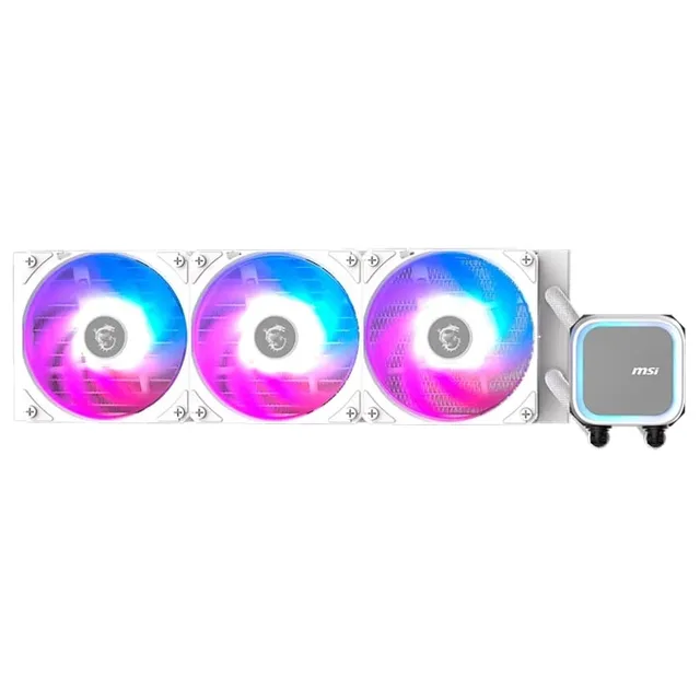 MSI MAG CORELIQUID A13 360 White, vista em perspectiva