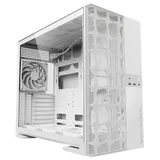 Gabinete Geometric Future Model 5 Vent na cor branco, vista frontal e lateral