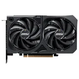 Placa de vídeo MSI GeForce RTX 5060 8G SHADOW 2X OC, 8 GB, vista frontal das ventoinhas