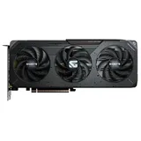 Gigabyte Radeon RX 9060 XT GAMING OC 8G, vista frontal das ventoinhas.