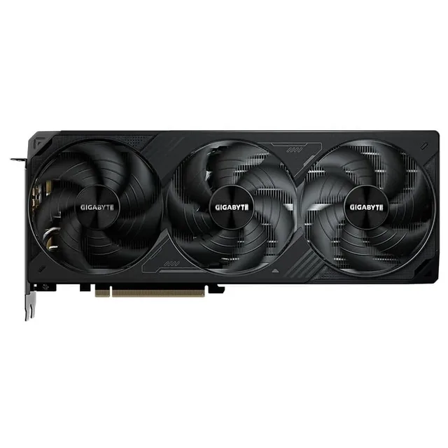 Gigabyte GeForce RTX 5070 Ti WINDFORCE OC SFF 16G, vista frontal das ventoinhas.