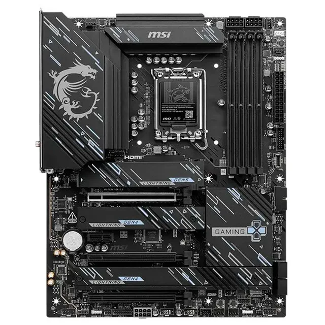 Placa-mãe MSI Z890 GAMING PLUS WIFI6E, vista frontal