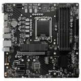 Placa-mãe MSI PRO B760M-P DDR4, vista frontal, sem perspectiva