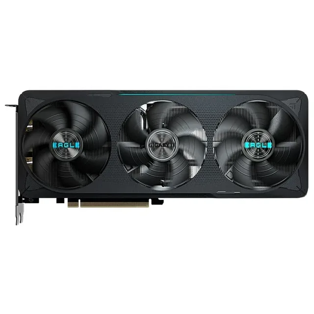 Gigabyte GeForce RTX 5070 EAGLE OC SFF 12G, vista frontal das ventoinhas