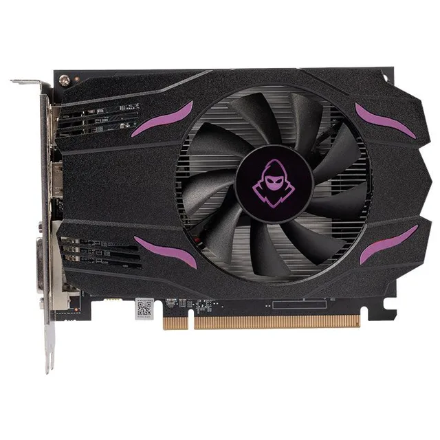 Placa de vídeo Mancer Radeon RX 560 Streaky, 4 GB, vista frontal das ventoinhas