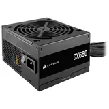 Corsair CX650 em perspectiva, com parte dos cabos