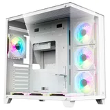 Gabinete Acegeek Mercury R425, branco, vista frontal e lateral