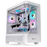 Gabinete Thermaltake View 290 TG ARGB Snow, vista frontal e lateral