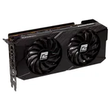 Placa de vídeo PowerColor Fighter Radeon RX 7600 8 GB V2, 8 GB, vista frontal das ventoinhas
