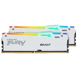 Kingston FURY Beast RGB, vista lateral do kit com 2 módulos de 16 GB