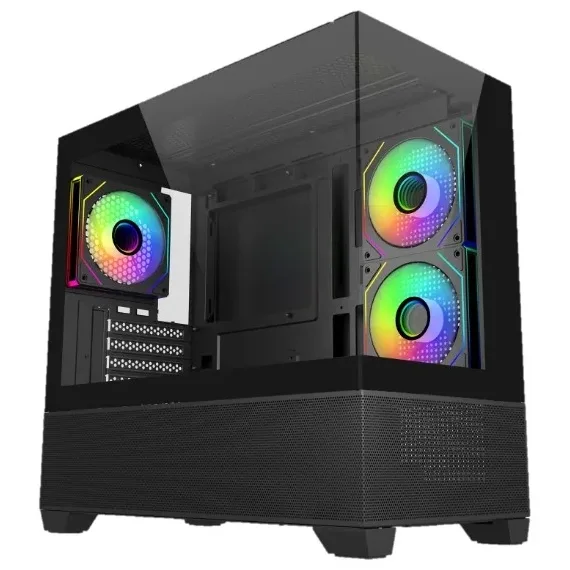 Gabinete Cooler Master Elite 490, vista frontal e lateral