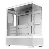 Gabinete Acegeek Cruiser L460, branco, vista frontal e lateral