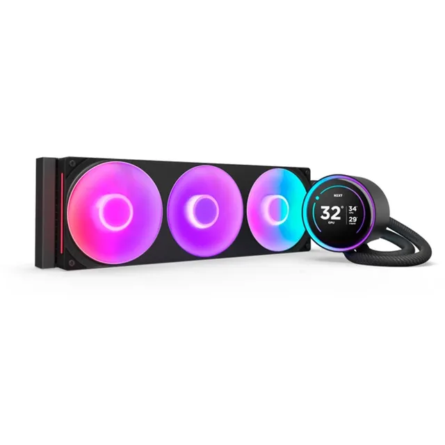 NZXT Kraken Elite 420 RGB, vista em perspectiva