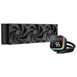 Cooler DeepCool LQ360 ULTRA, vista em perspectiva.